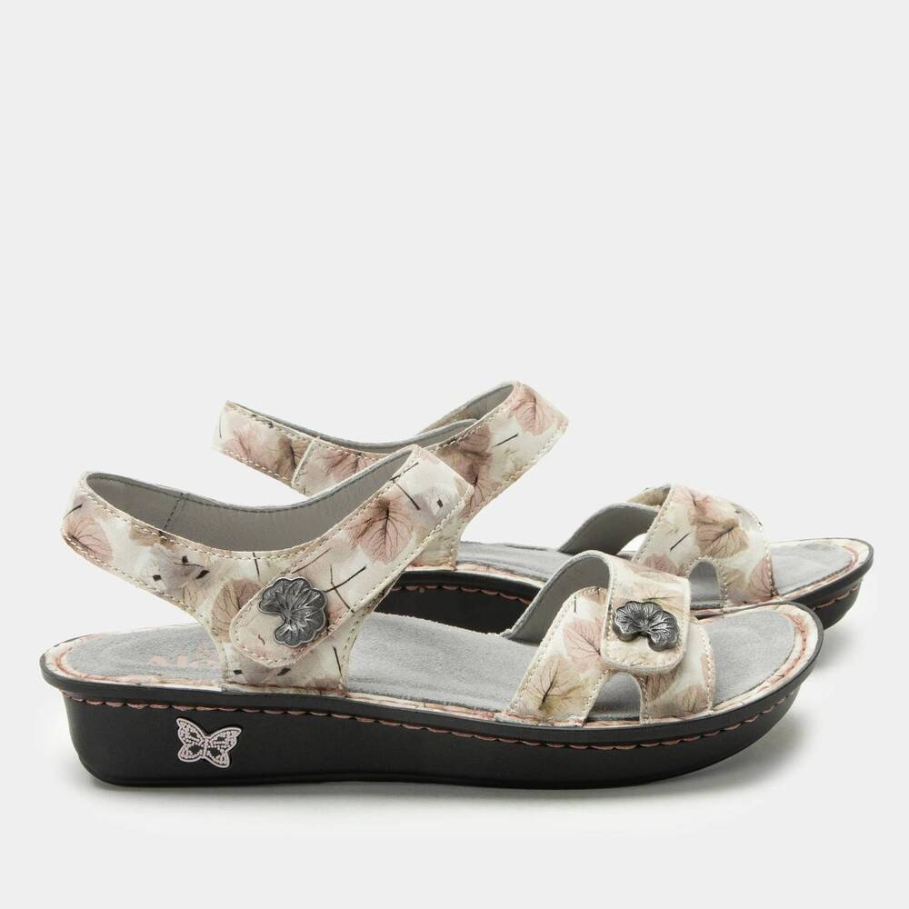 NEW ALEGRIA women's vienna sandal in soft as i leaf you
